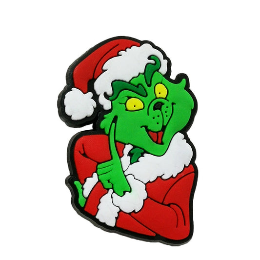 Grinch Croc Charm