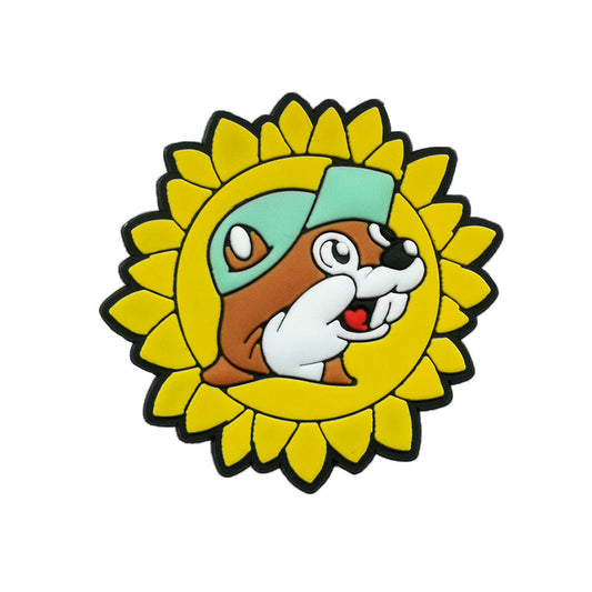 Buc'ees Sunflower Croc Charm