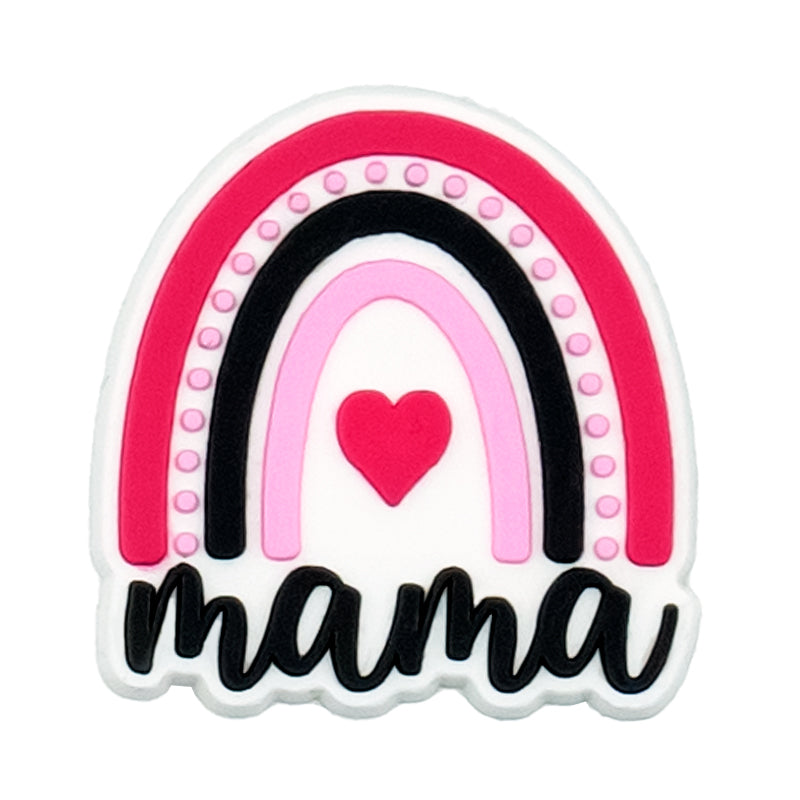 Mama Rainbow Shoe Charm