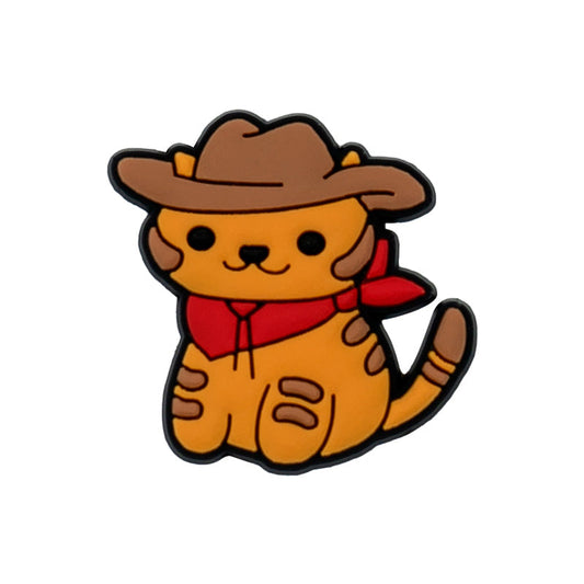 Cowboy Cat Shoe Charm