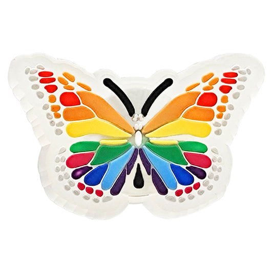 Rainbow Butterfly LED Shoe Charm