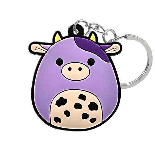 Charm Keychains- Purple Cow