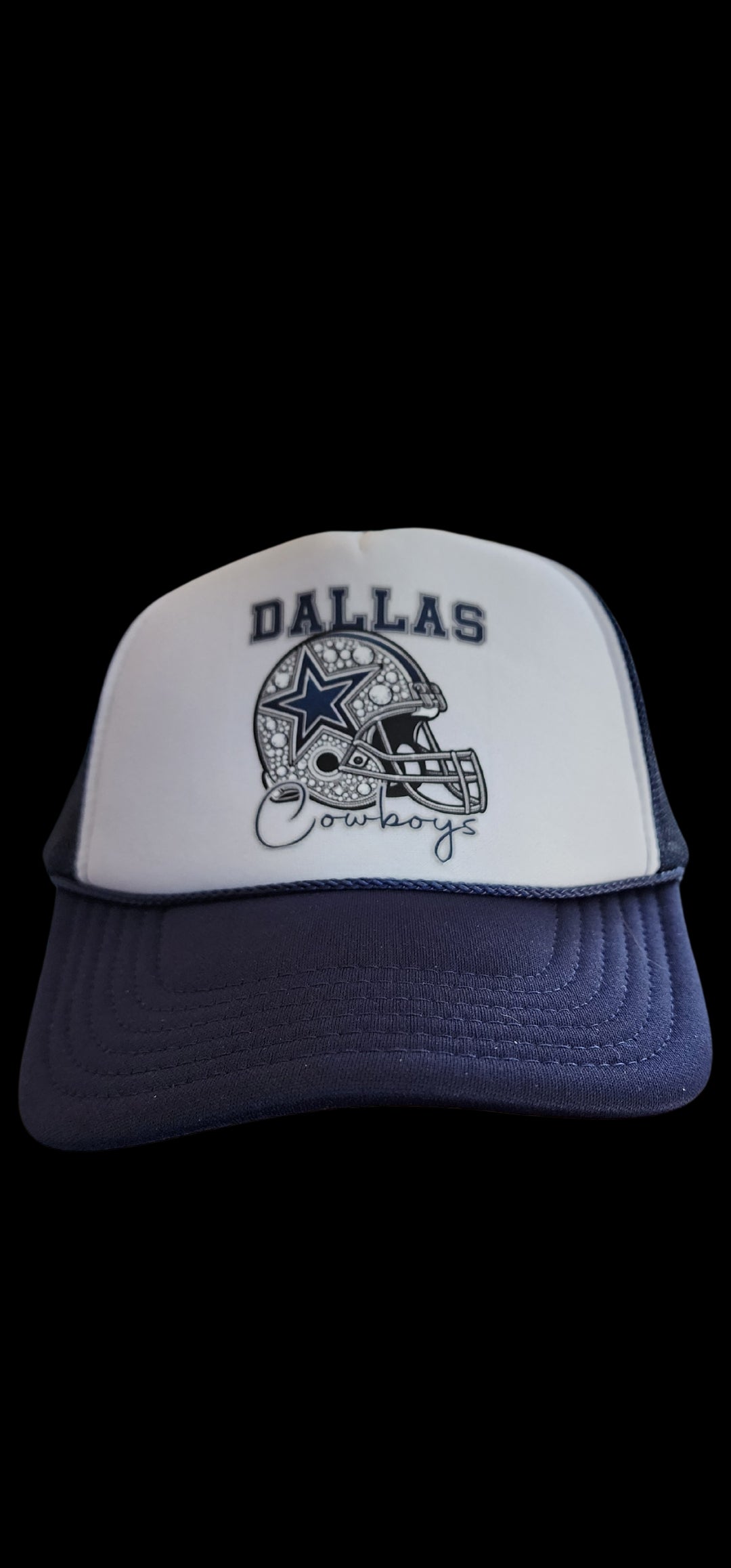 Cowboys Helmet Trucker Hat