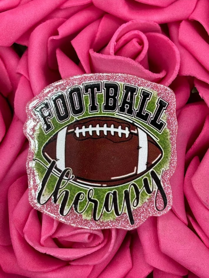 Acrylic Bogg Bag Charms - Football Therapy