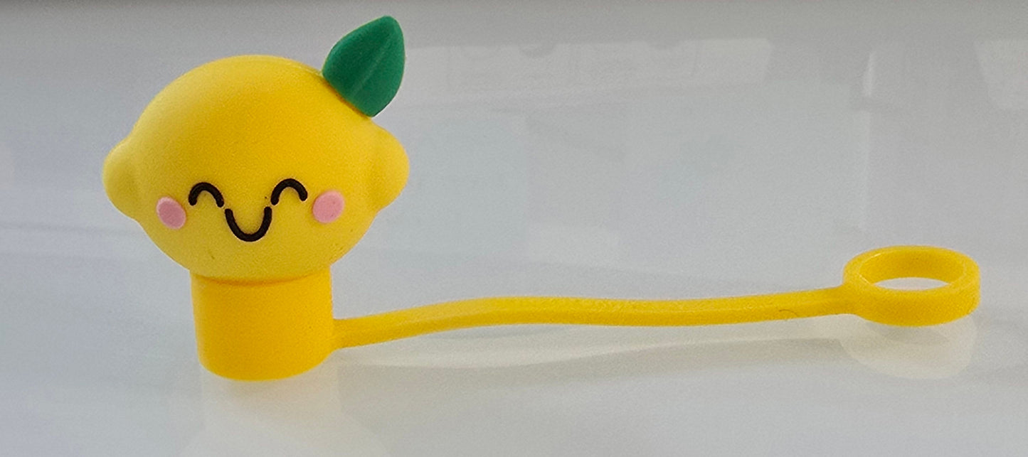 3D Straw Toppers- Lemon
