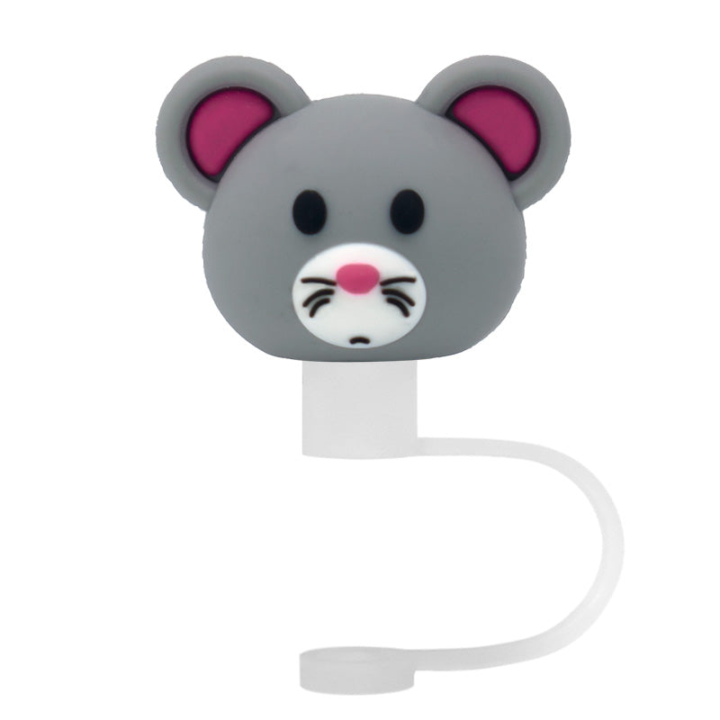 3D Straw Toppers- Mouse