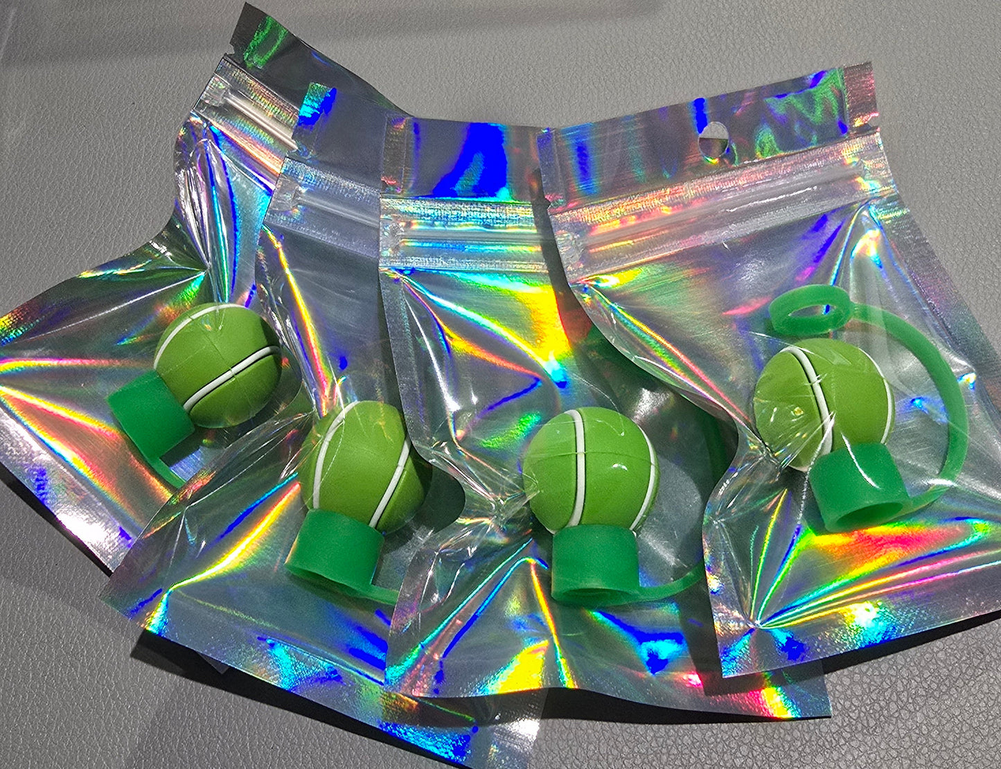 3D Straw Toppers- Tennis Ball