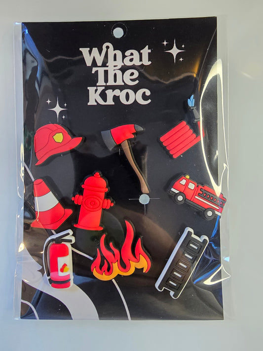 Fire Fighter Shoe Charm Bundle