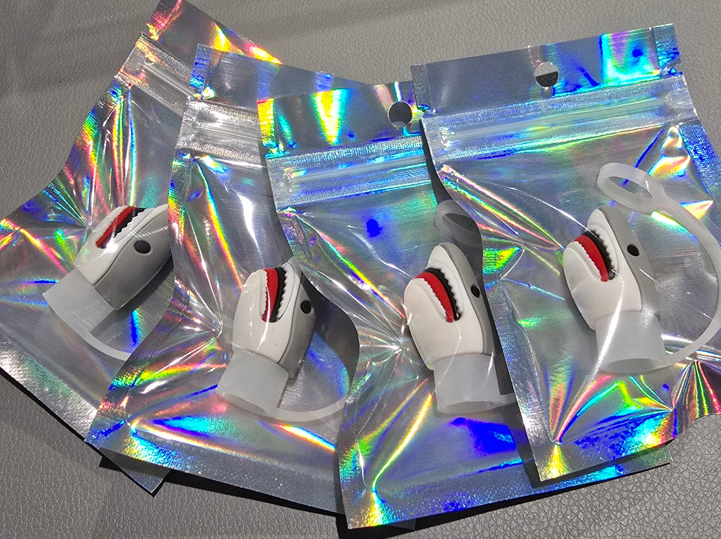 3D Straw Toppers- Shark