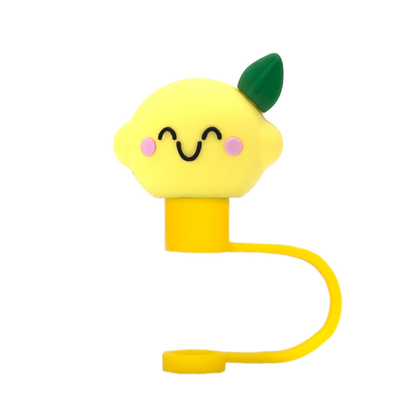 3D Straw Toppers- Lemon