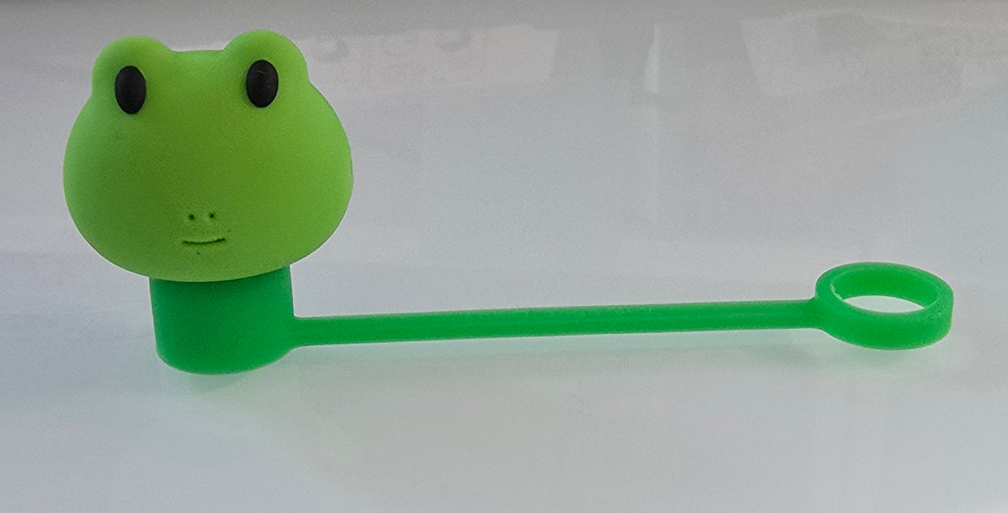 3D Straw Toppers- Frog 2