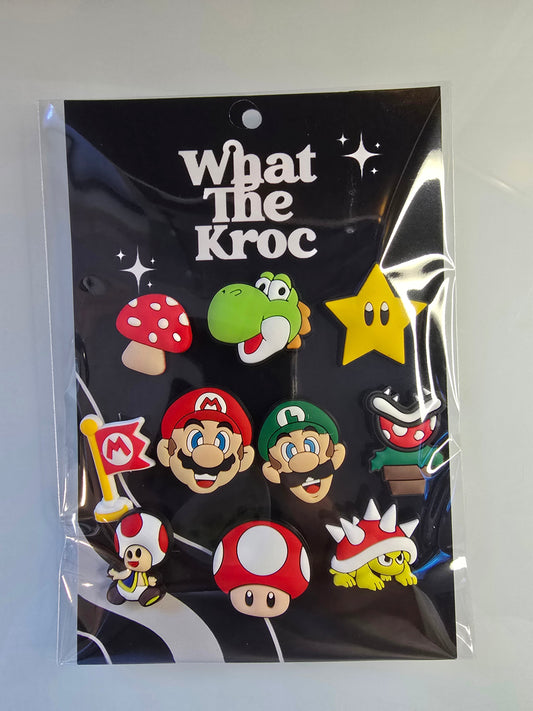 Mario Shoe Charm Bundle-10 Pack
