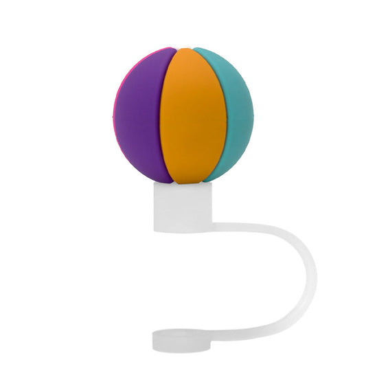 3D Straw Toppers- Beachball