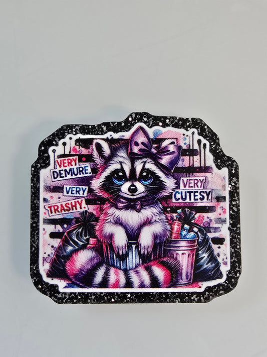 Acrylic Glitter Flatbacks- Very Demure