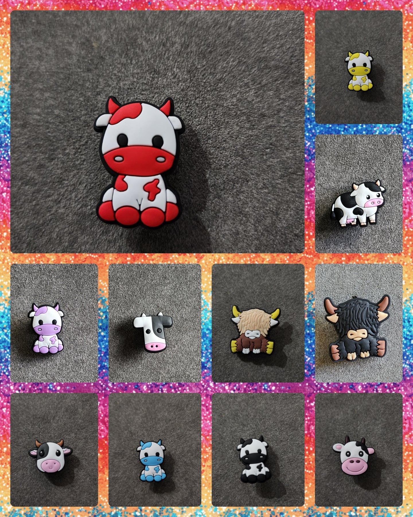 Cow Shoe Charms
