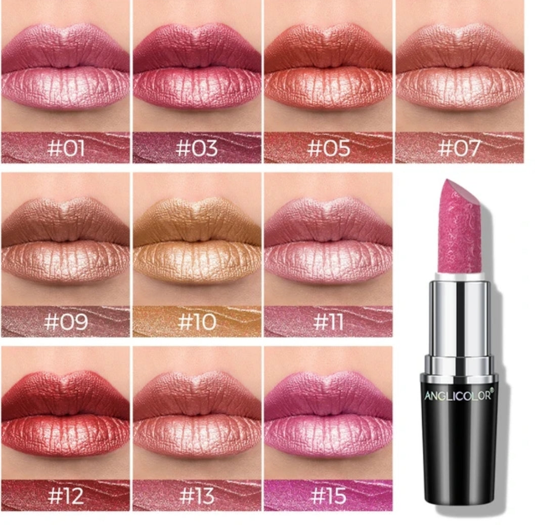 🫦 #12 🍒 Cherry Bomb Metallic Glam Shimmer Lipstick 🫦