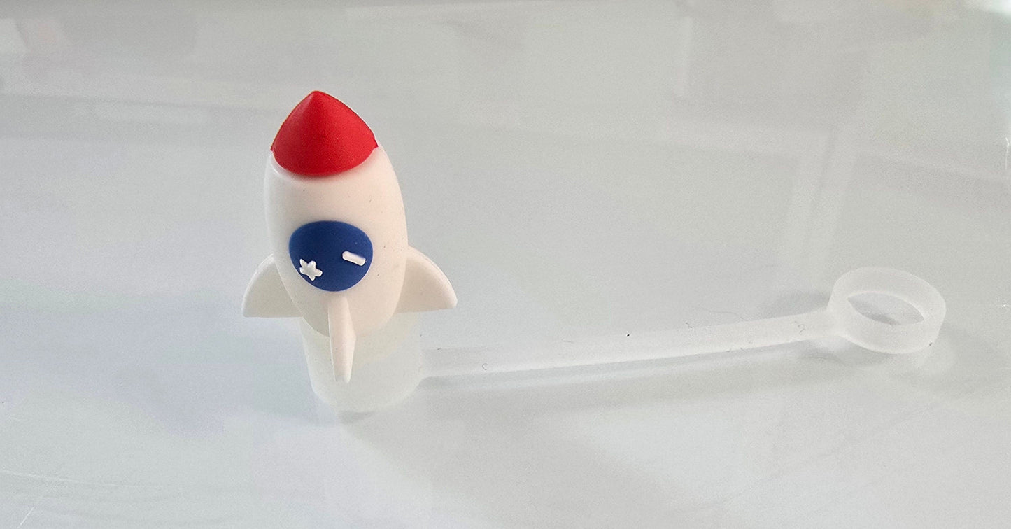 3D Straw Toppers- Rocket