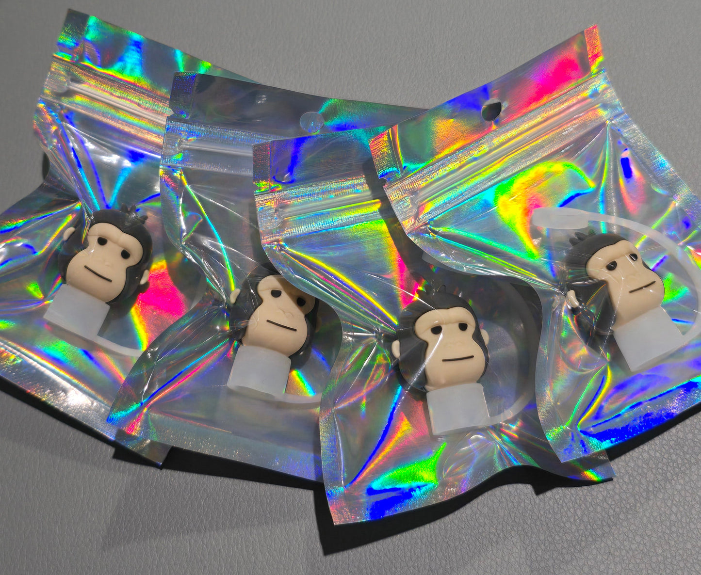 3D Straw Toppers- Monkey