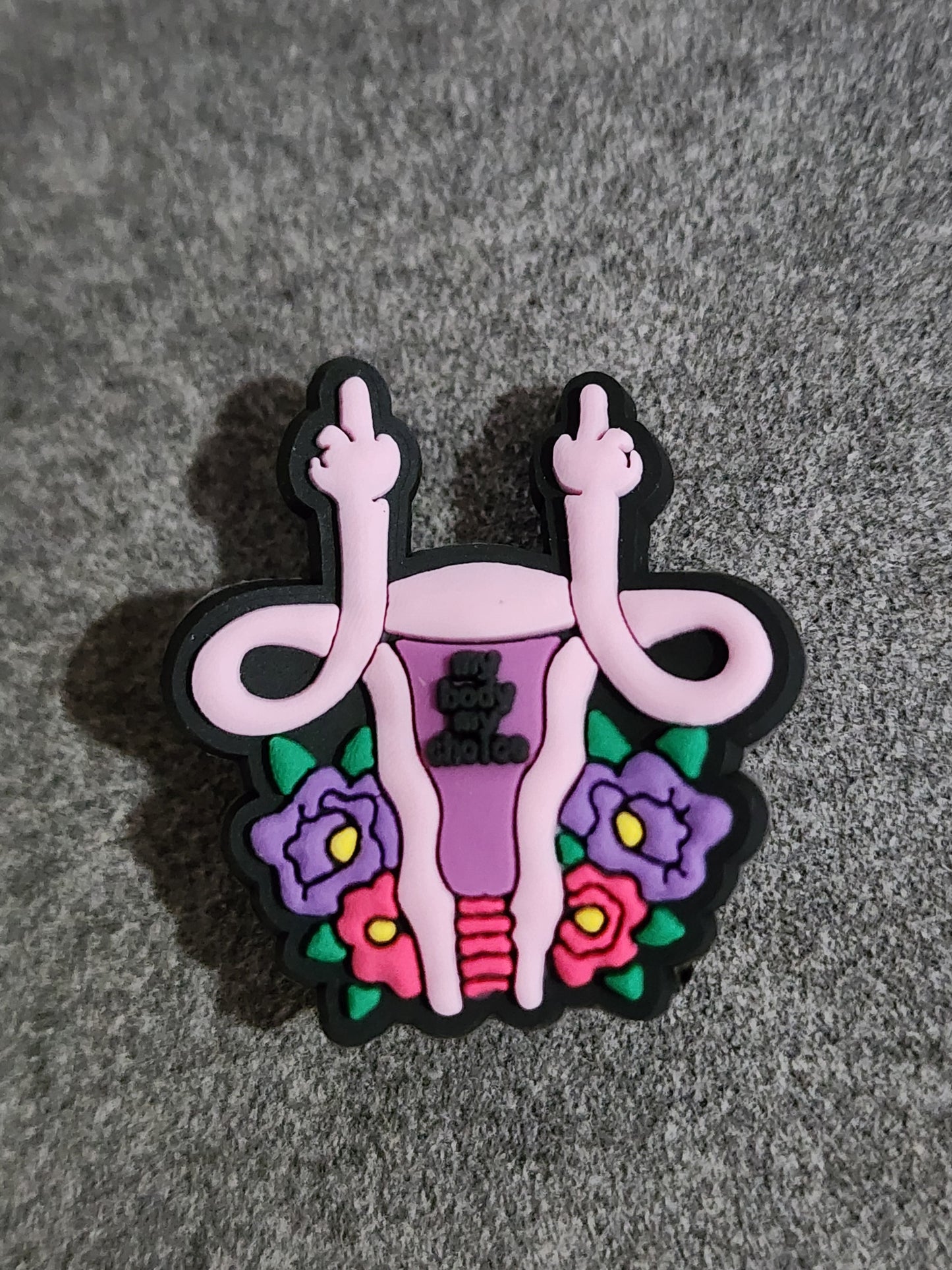 Pink-Women's Rights Shoe Charms