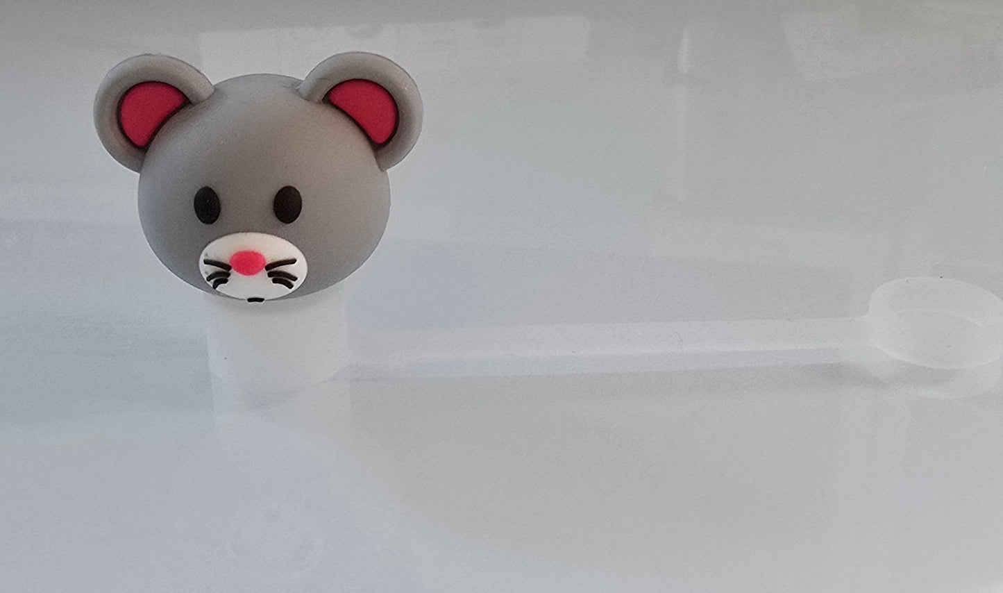 3D Straw Toppers- Mouse