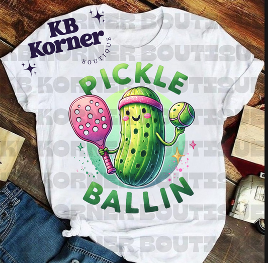 Graphic Tee-Pickle Ballin'