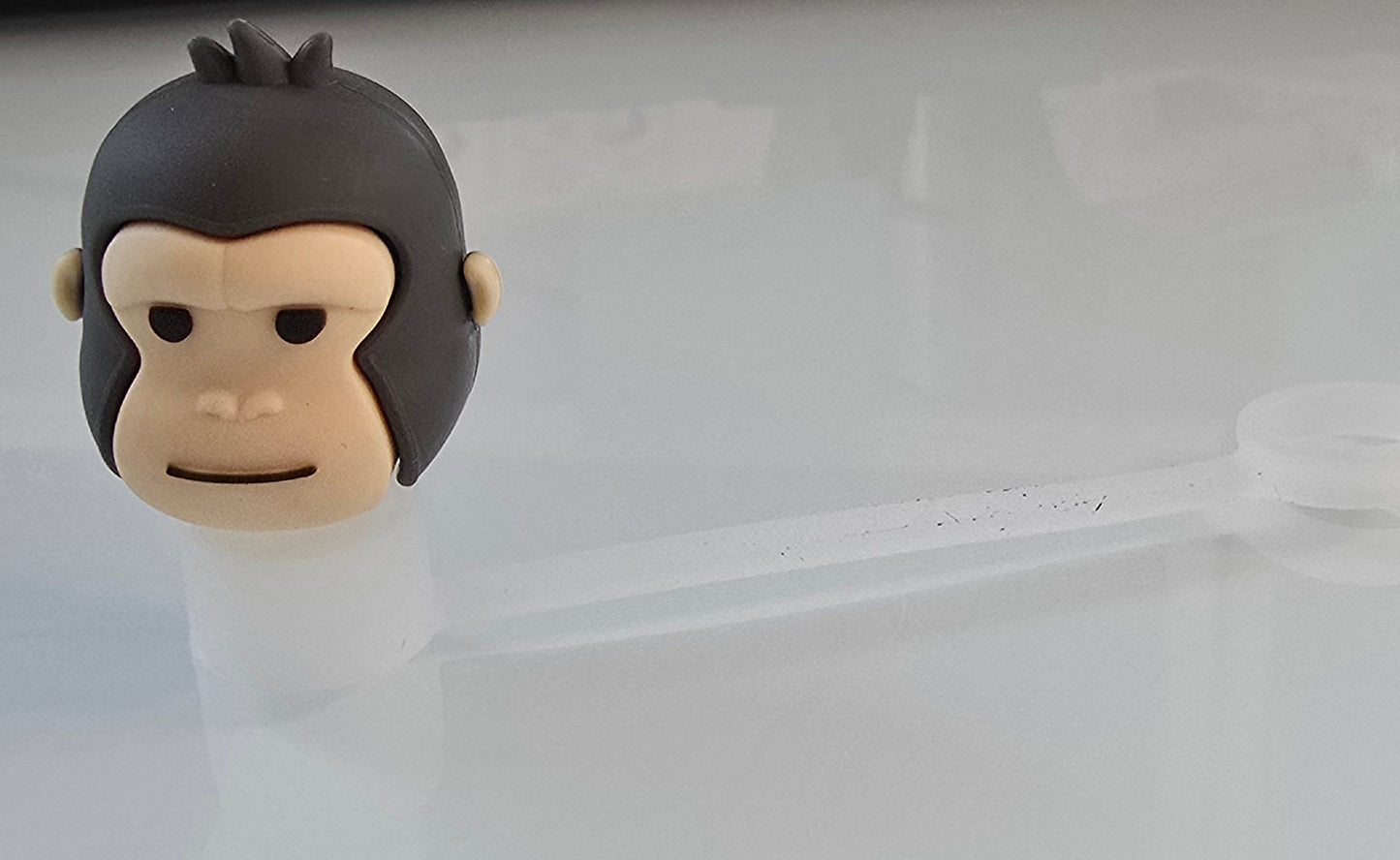 3D Straw Toppers- Monkey